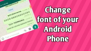 How to change font style in android